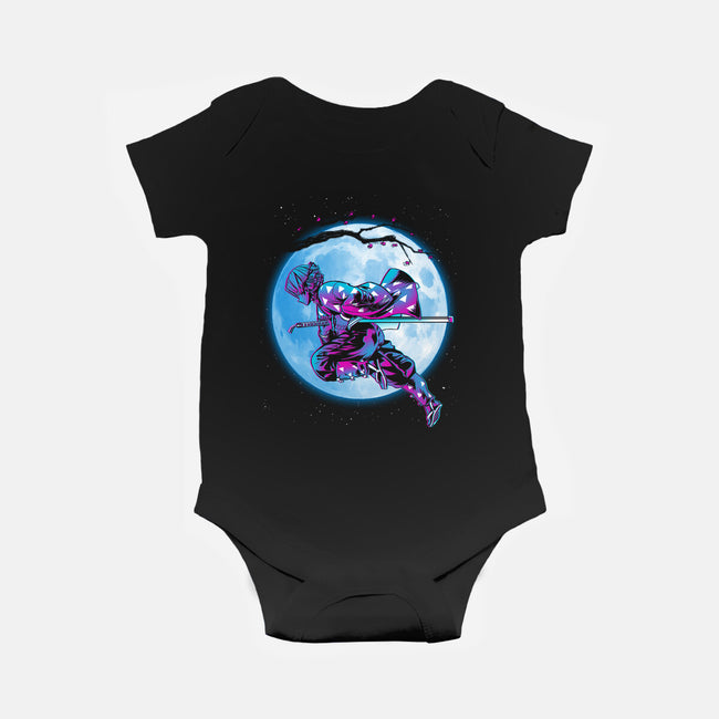 Zenitsu Under The Moon-baby basic onesie-ddjvigo