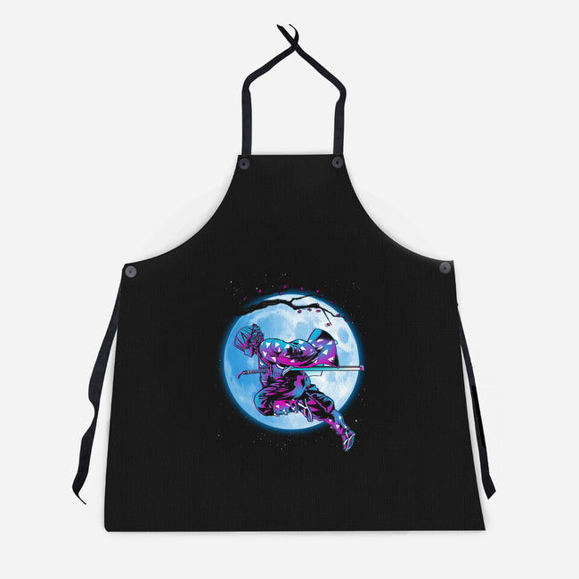 Zenitsu Under The Moon-unisex kitchen apron-ddjvigo