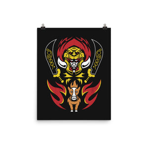 Desert Demigod And Tiny Horse