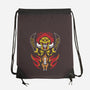 Desert Demigod And Tiny Horse-none drawstring bag-Logozaste