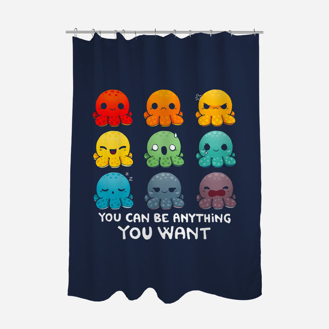 You Can Be Anything-none polyester shower curtain-Vallina84