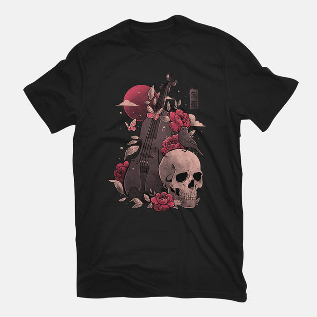 Death And Music-womens basic tee-eduely