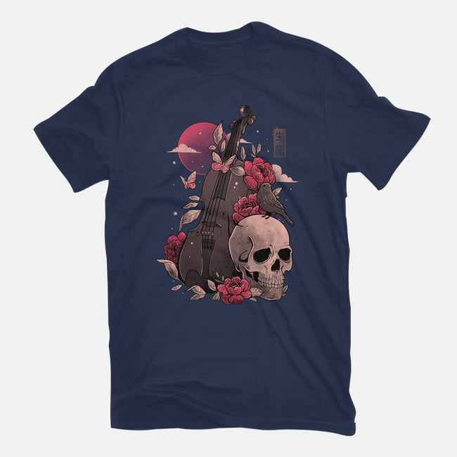 Death And Music-womens basic tee-eduely