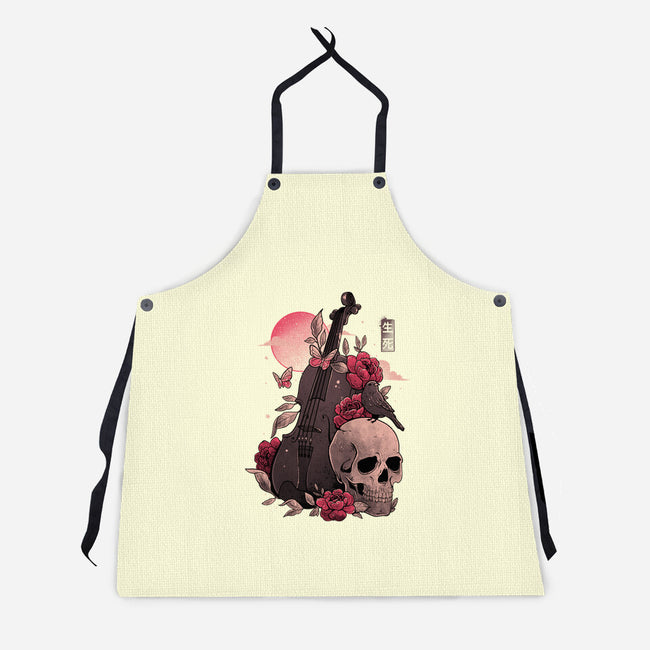 Death And Music-unisex kitchen apron-eduely