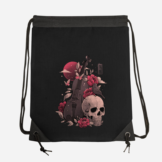 Death And Music-none drawstring bag-eduely