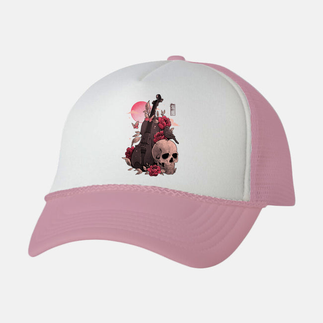 Death And Music-unisex trucker hat-eduely