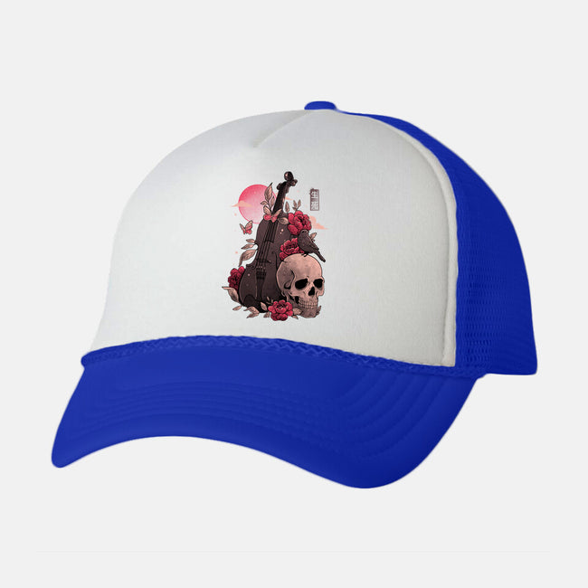Death And Music-unisex trucker hat-eduely