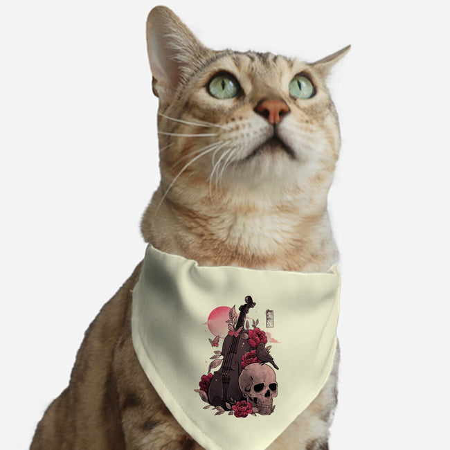 Death And Music-cat adjustable pet collar-eduely