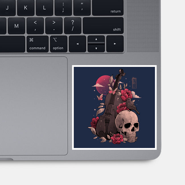 Death And Music-none glossy sticker-eduely