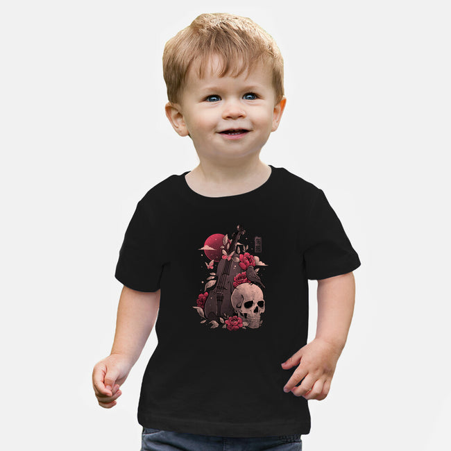 Death And Music-baby basic tee-eduely