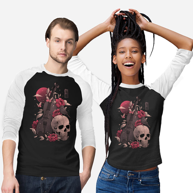 Death And Music-unisex baseball tee-eduely