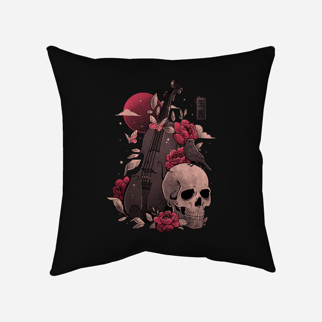 Death And Music-none removable cover w insert throw pillow-eduely