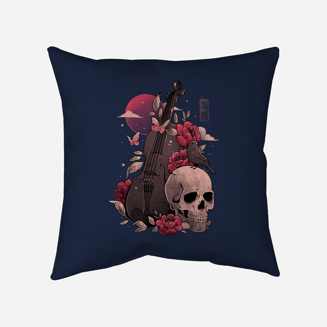 Death And Music-none removable cover w insert throw pillow-eduely