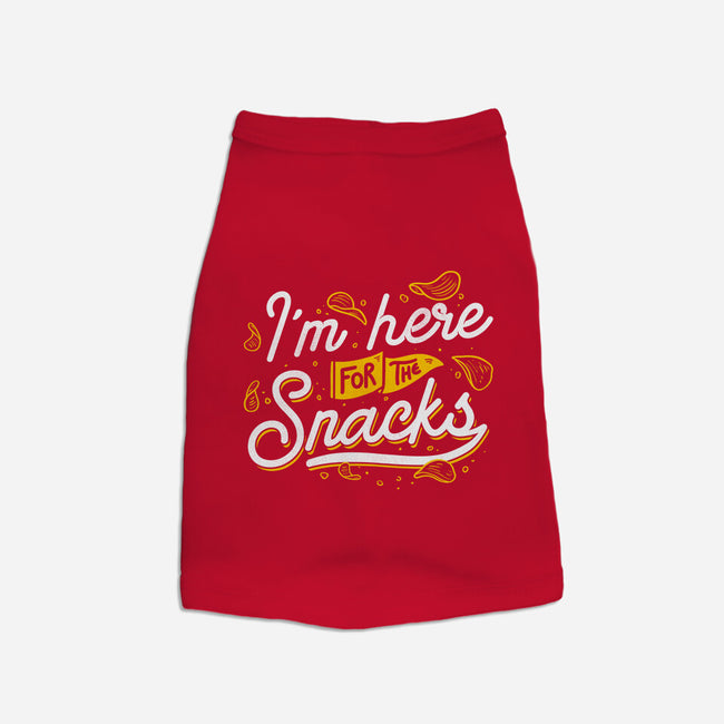 Here For The Snacks-dog basic pet tank-tobefonseca