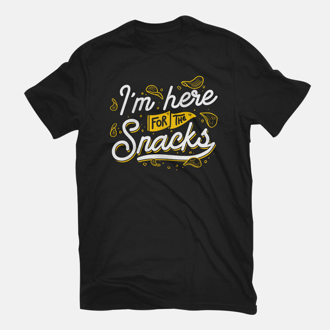 Here For The Snacks-womens fitted tee-tobefonseca
