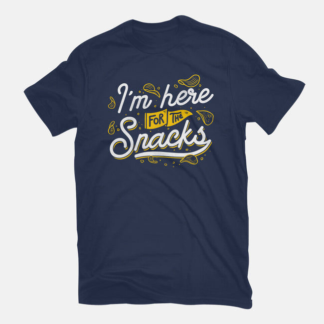 Here For The Snacks-womens fitted tee-tobefonseca
