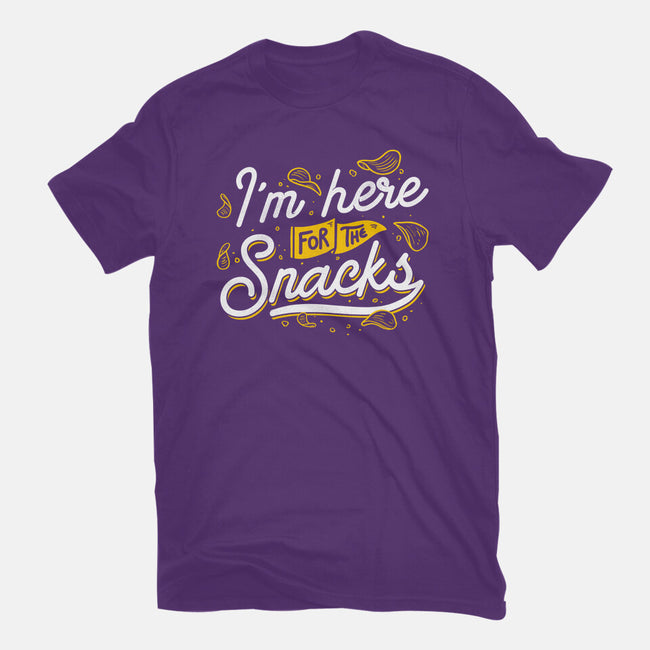 Here For The Snacks-womens basic tee-tobefonseca