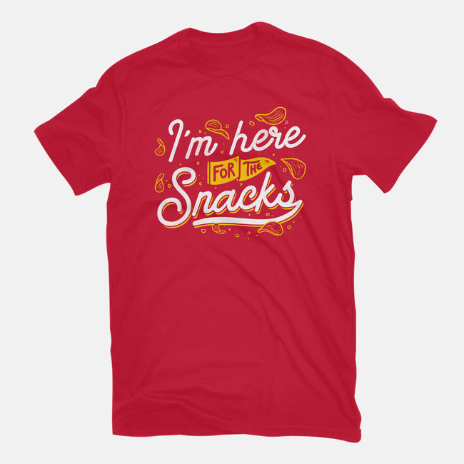 Here For The Snacks-womens fitted tee-tobefonseca