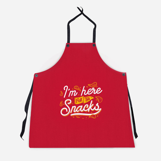 Here For The Snacks-unisex kitchen apron-tobefonseca