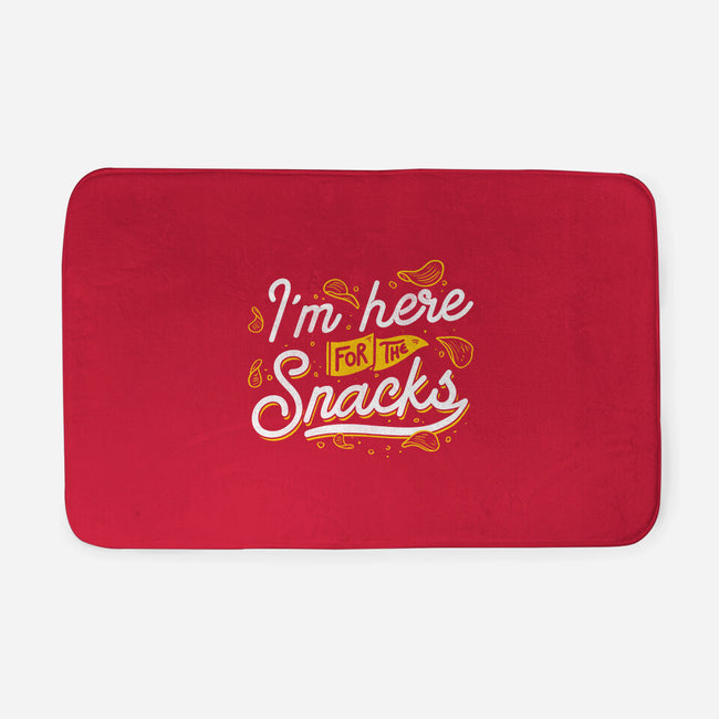 Here For The Snacks-none memory foam bath mat-tobefonseca