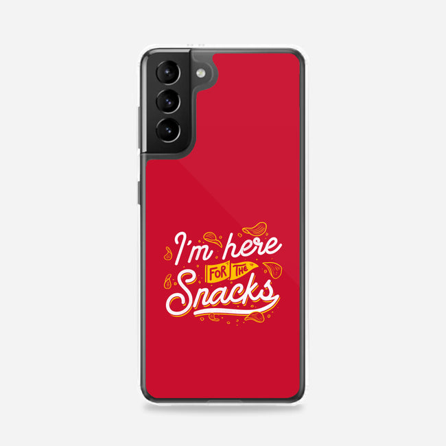 Here For The Snacks-samsung snap phone case-tobefonseca