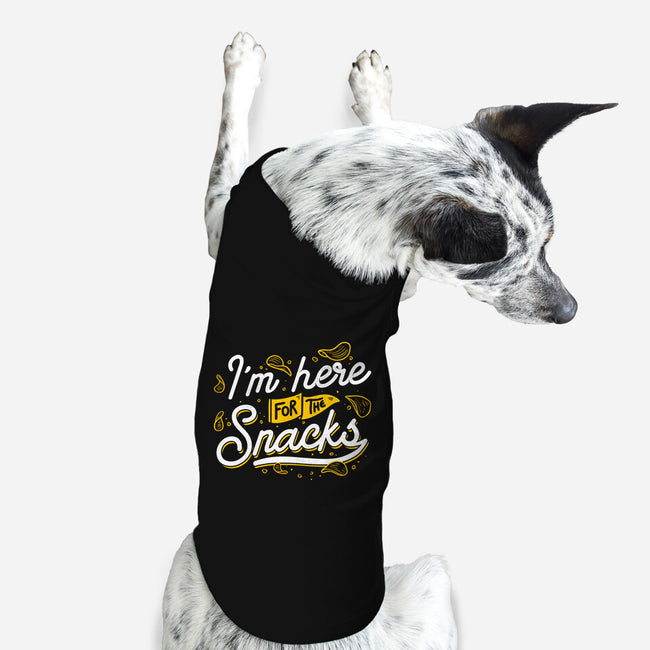 Here For The Snacks-dog basic pet tank-tobefonseca