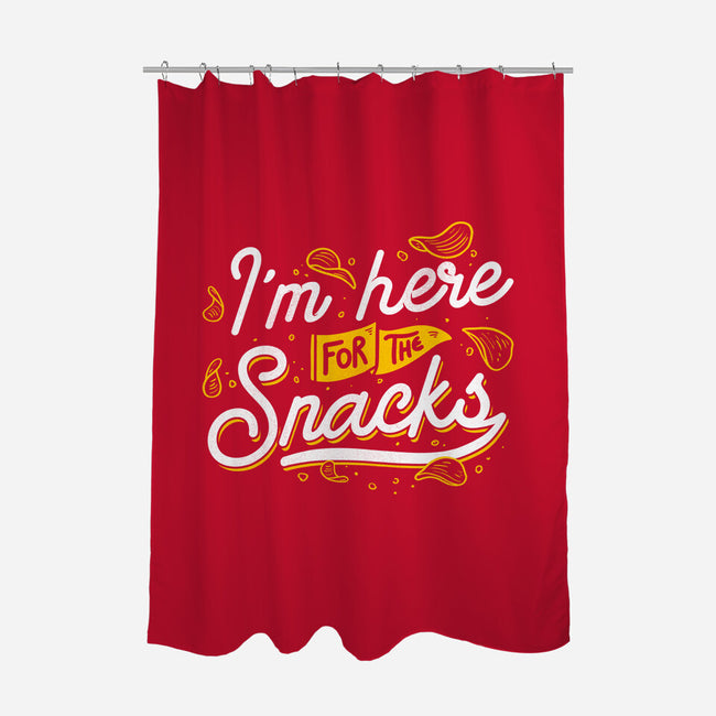 Here For The Snacks-none polyester shower curtain-tobefonseca