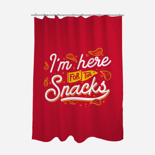 Here For The Snacks-none polyester shower curtain-tobefonseca