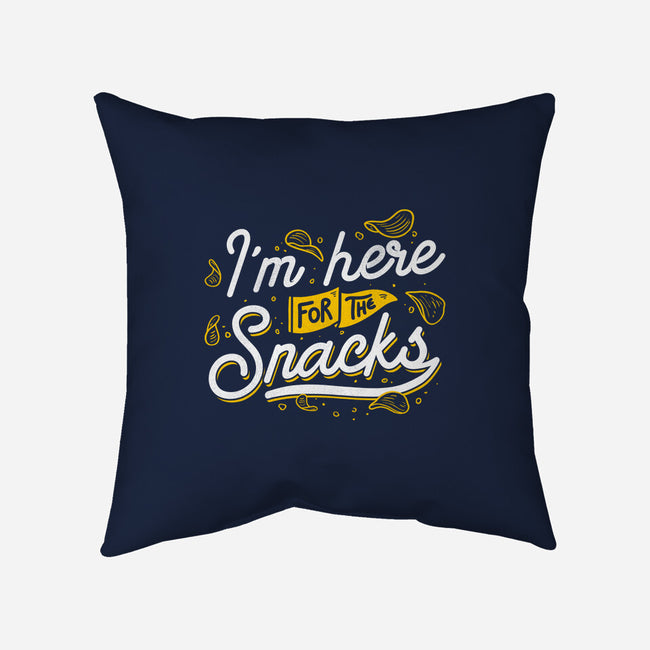 Here For The Snacks-none removable cover w insert throw pillow-tobefonseca
