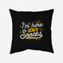 Here For The Snacks-none removable cover throw pillow-tobefonseca