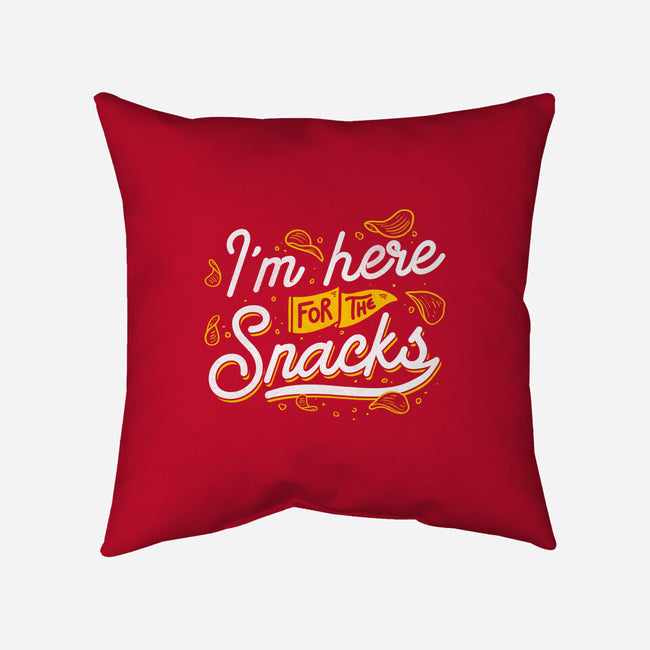 Here For The Snacks-none removable cover throw pillow-tobefonseca