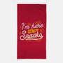 Here For The Snacks-none beach towel-tobefonseca