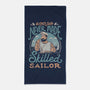 A Skilled Sailor-none beach towel-tobefonseca