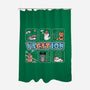 VaCATion-none polyester shower curtain-NMdesign