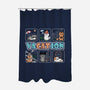 VaCATion-none polyester shower curtain-NMdesign