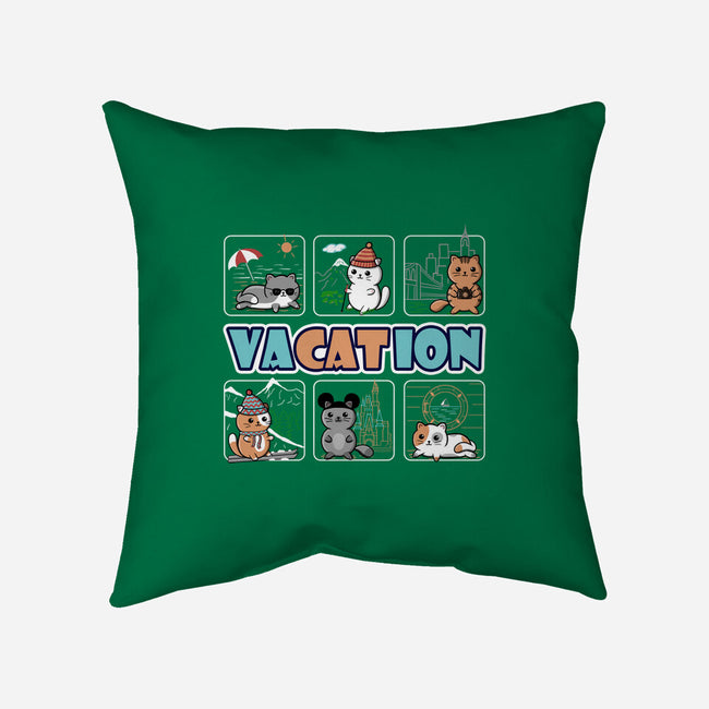 VaCATion-none removable cover w insert throw pillow-NMdesign