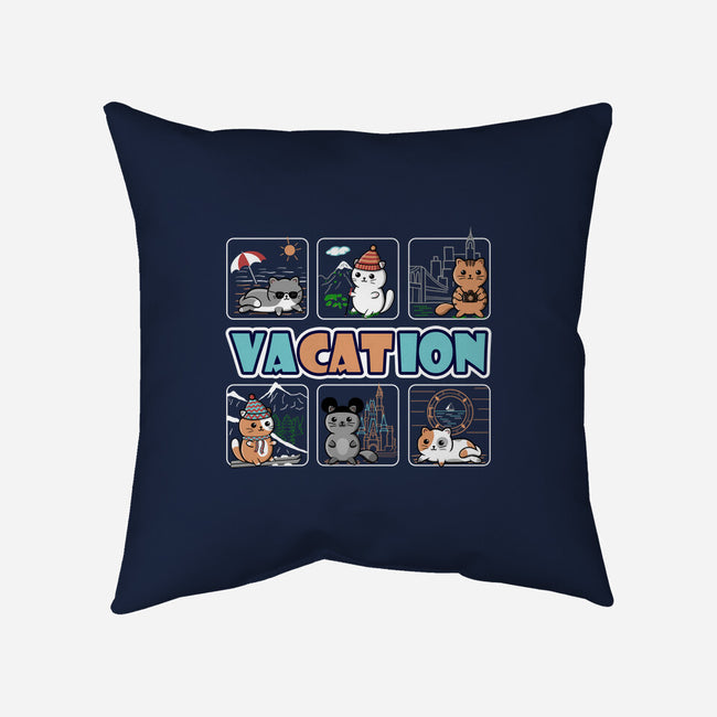 VaCATion-none removable cover w insert throw pillow-NMdesign