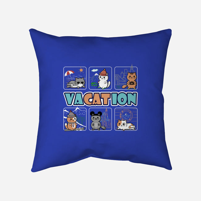 VaCATion-none removable cover throw pillow-NMdesign