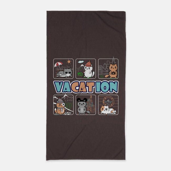 VaCATion-none beach towel-NMdesign