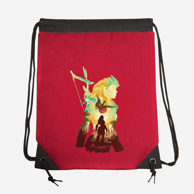 Adventure To The West-none drawstring bag-hypertwenty