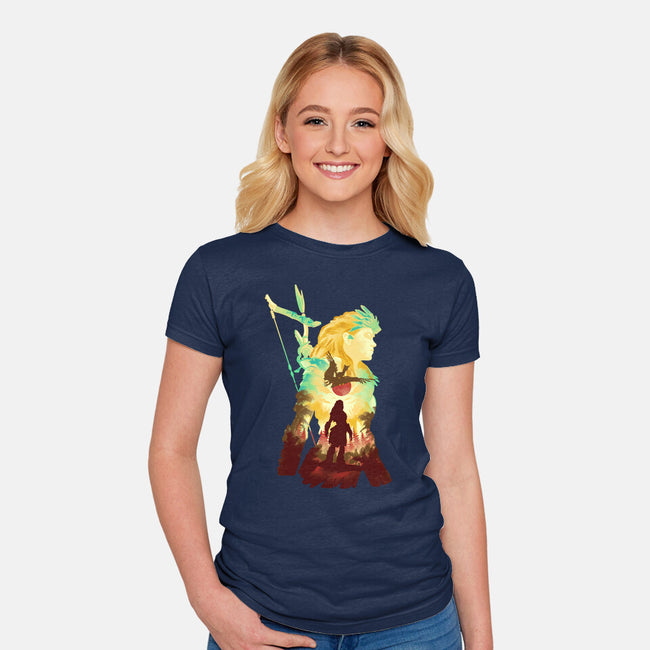Adventure To The West-womens fitted tee-hypertwenty
