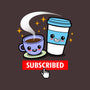 Subscribed To Coffee-none removable cover w insert throw pillow-Boggs Nicolas