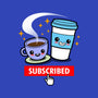 Subscribed To Coffee-none removable cover w insert throw pillow-Boggs Nicolas
