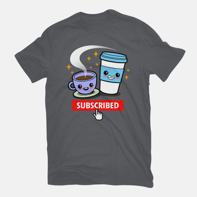Subscribed To Coffee-womens basic tee-Boggs Nicolas