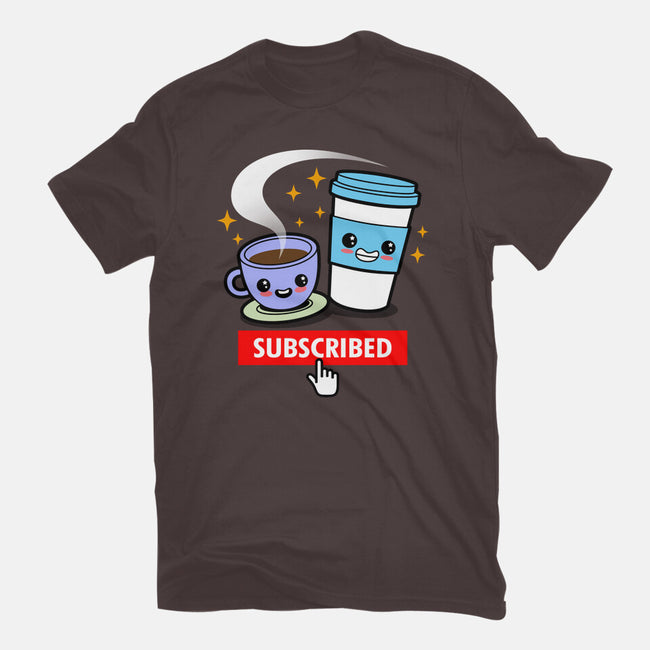 Subscribed To Coffee-womens basic tee-Boggs Nicolas