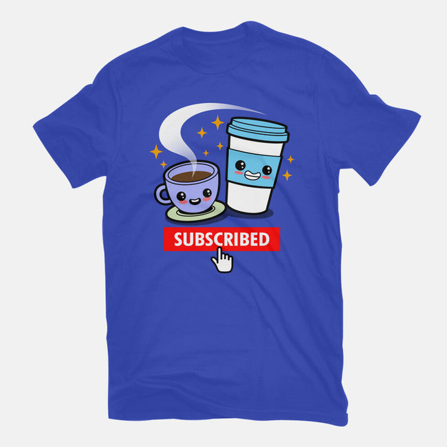 Subscribed To Coffee-mens basic tee-Boggs Nicolas
