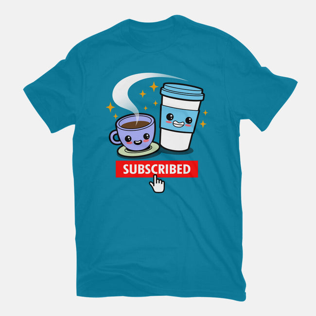 Subscribed To Coffee-unisex basic tee-Boggs Nicolas
