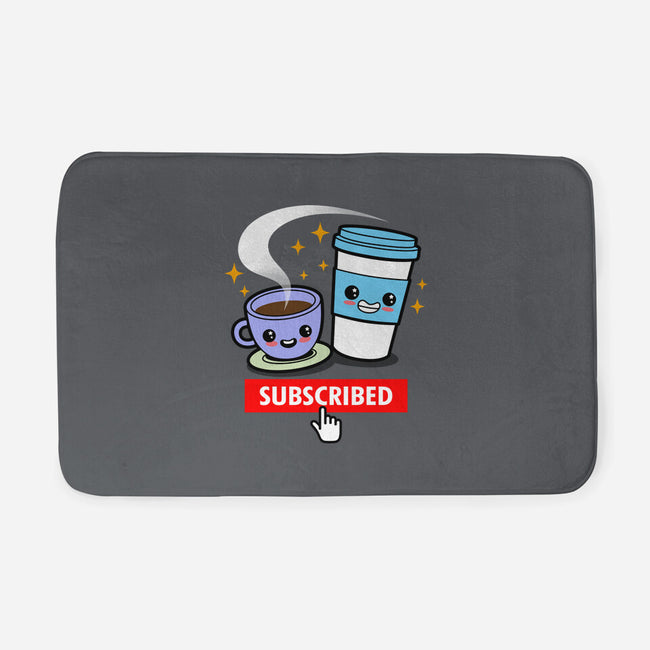 Subscribed To Coffee-none memory foam bath mat-Boggs Nicolas