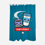 Subscribed To Coffee-none polyester shower curtain-Boggs Nicolas