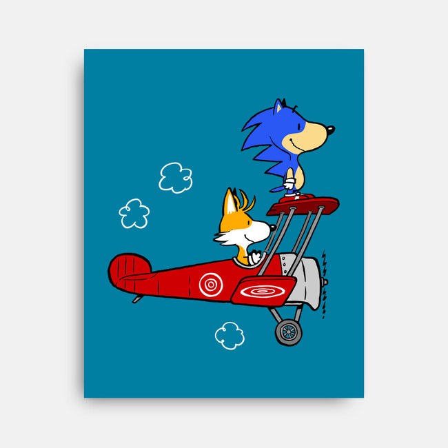 Blue Baron-none stretched canvas-mikebonales